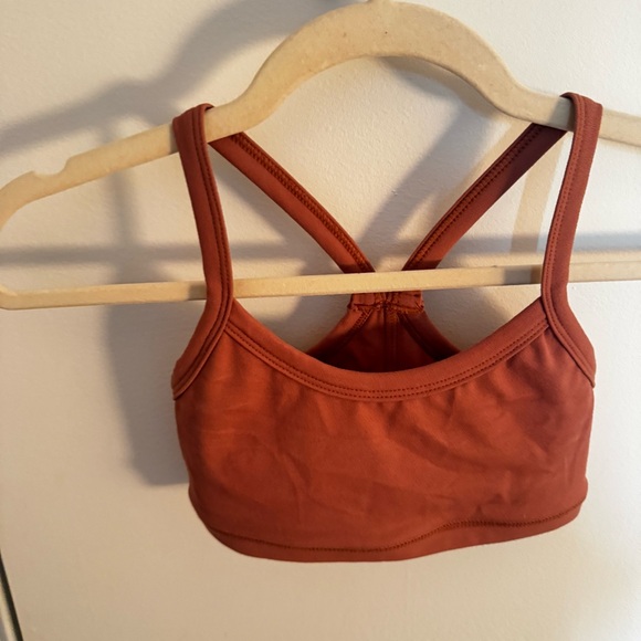 MORGAN STEWART SPORT mauve / rust sports bra - Picture 4 of 5